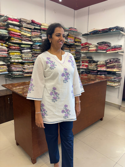 Premium Cotton White Tunic