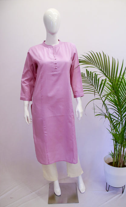Cotton Purple Top and Pant Set