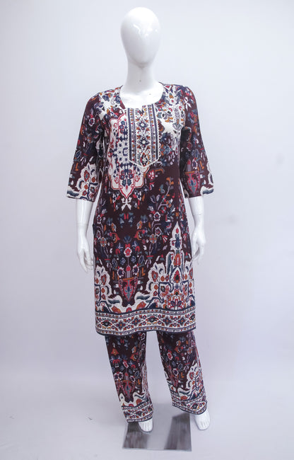 Rayon Abstract Co-ord Set