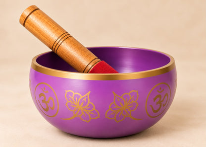 Orange Chakra Singing Bowl with Wooden Mallet and Cushion – 4.5 Inch (Copy)